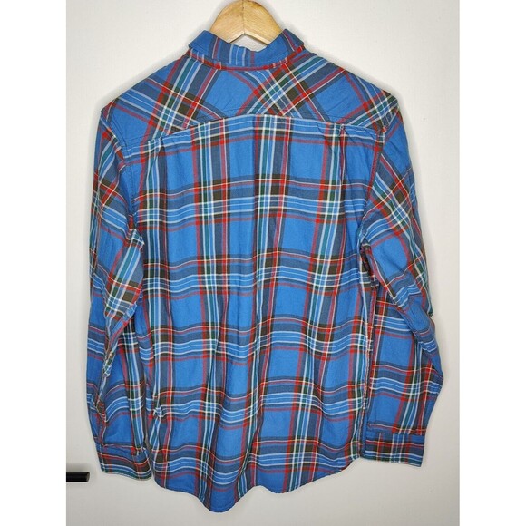 CC Filson Plaid Flannel Blue Button Front Shirt Mens Size Small - Picture 3 of 6